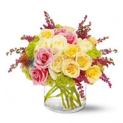 aranjamente cu trandafiri, florarie online, florarie bucuresti, flori  ieftine
