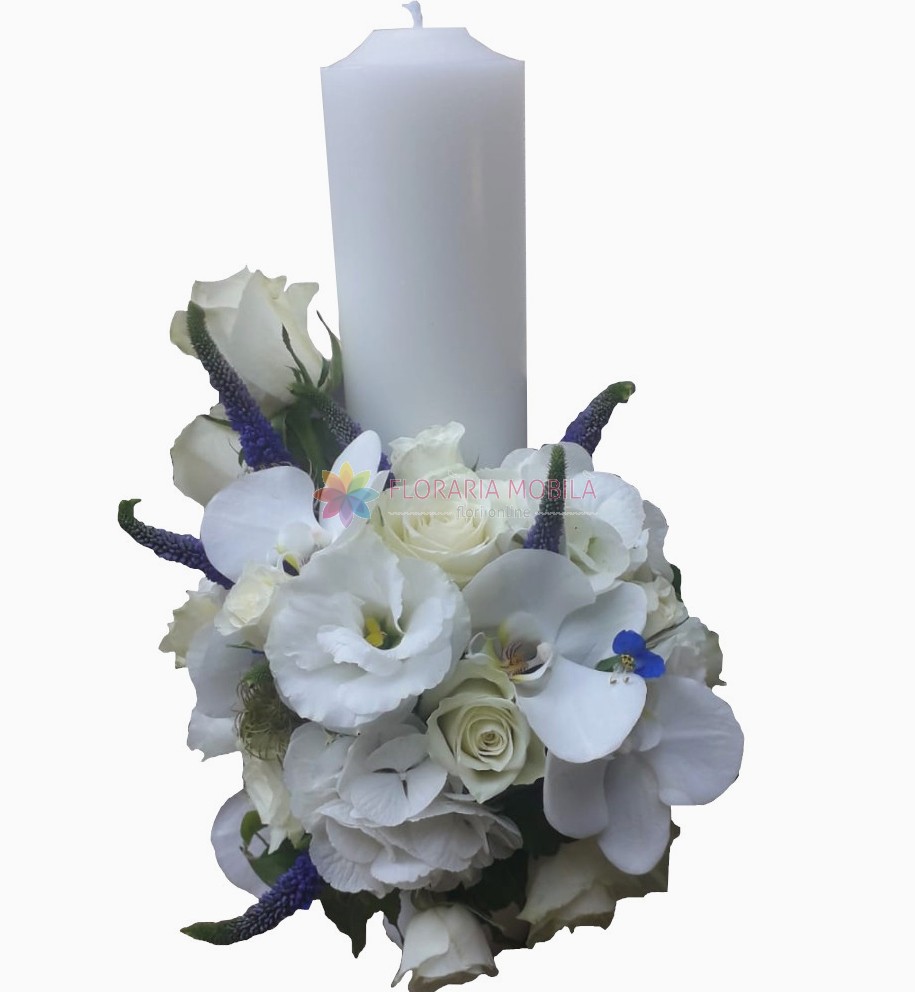 Lumanare Botez Elegenta La 270 Lei Floraria Mobila
