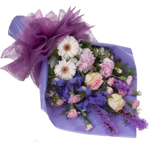 buchet liatris si gerbera