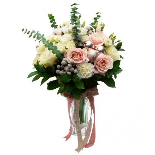 Pink Champagne Buchet de flori de iarna